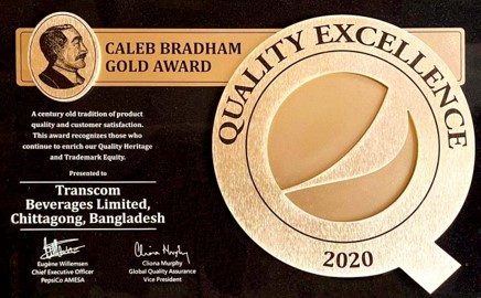 Caleb Bradham Gold Award – 2020, CTG Plant	